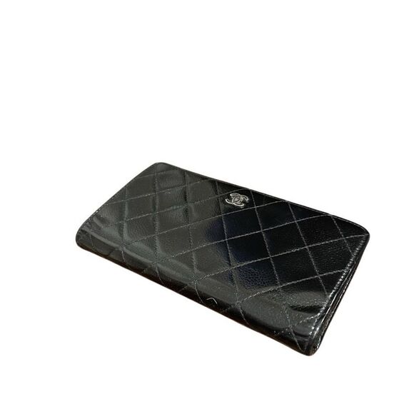 Chanel quilted black leather wallet - Picture 4 of 15